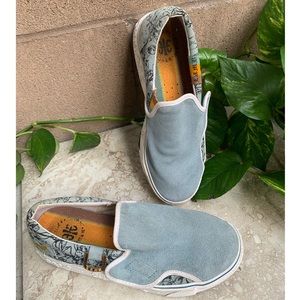 L.A.M.B Royal Elastics Katella Nubuck Blue Sz 8.5